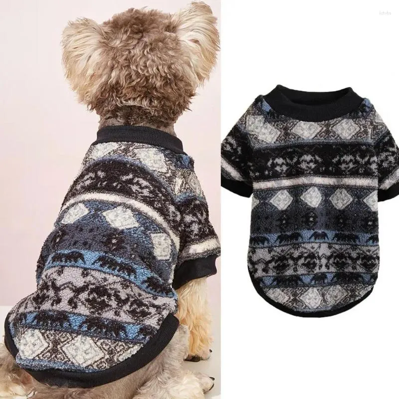 Appareil de chien Pullover pour animaux de compagnie attrayant un sweat-shirt imprimé de maintien au chaud de longue durée