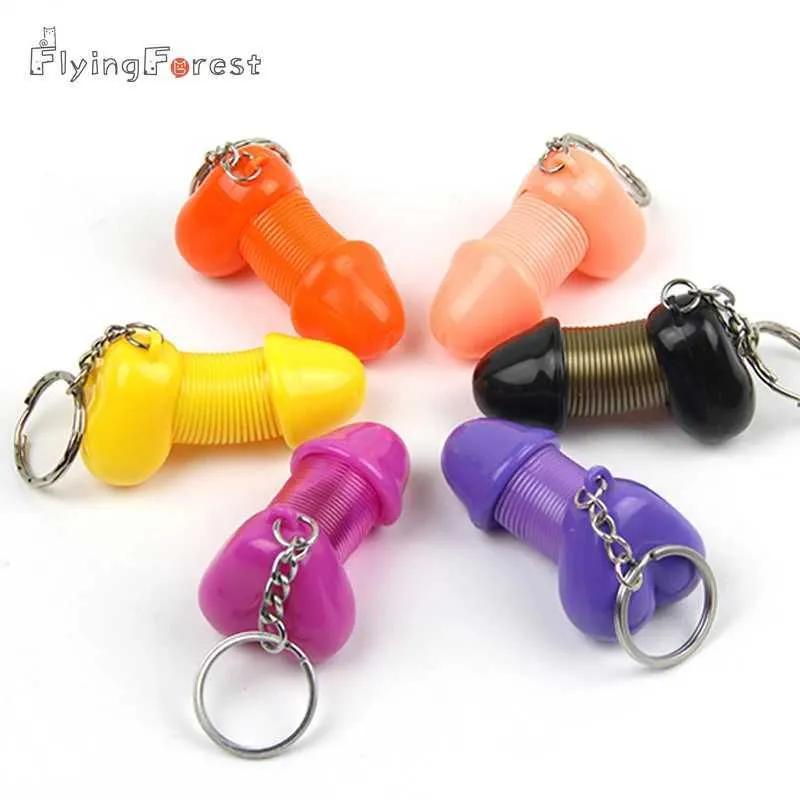 Keychains Lanyards Mens Keychain Keyring Genitalia Q240403