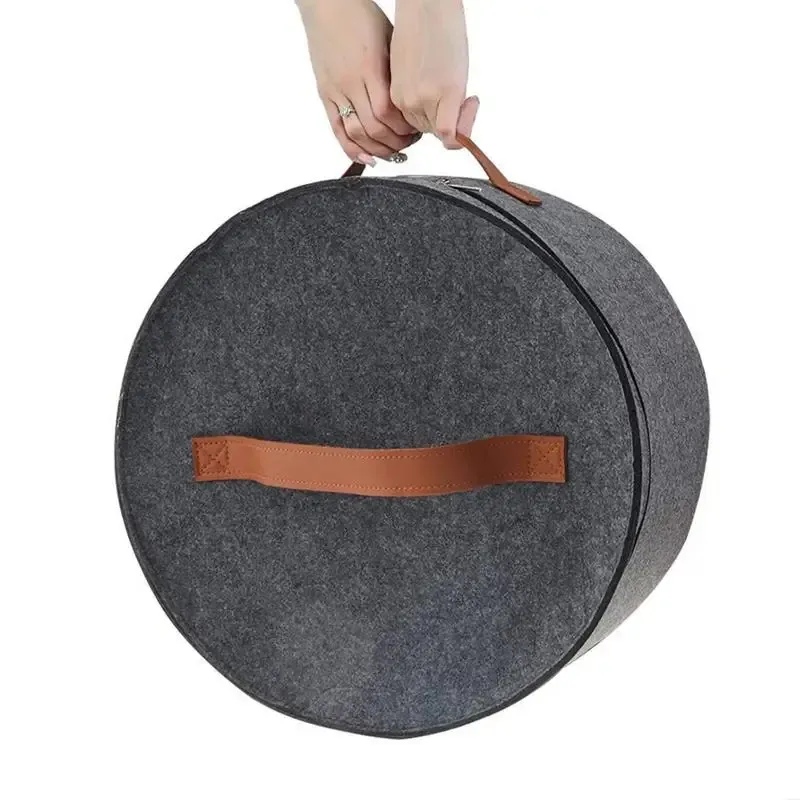 Bacs Hat Case pour voyager Round Hat Box Organiateur