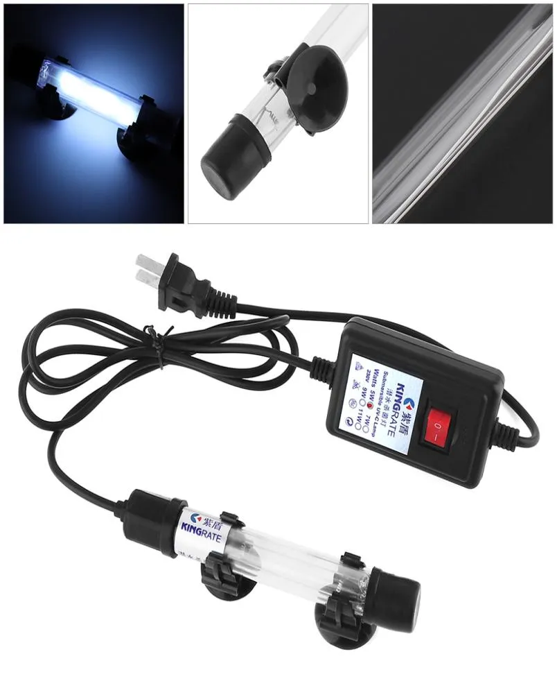 5W UV Sterilizer Lamp Light Ultraviolet Filter med silikonvattentätt huvud och sugkopp för Fish Tank LED00D7097514