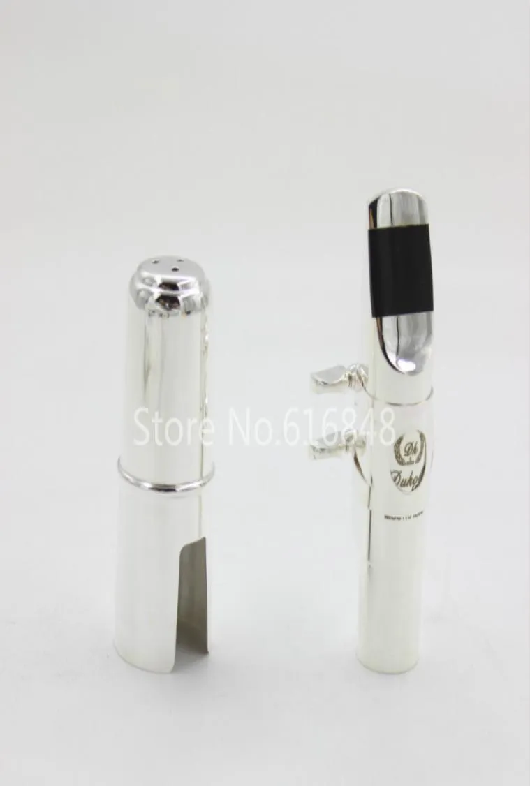 Silver Plated Brass Dukoff Mouthpiece for Alto Tenor Soprano Saxophone Musical Instrument Accessories Size 5 6 7 8 9 6805043