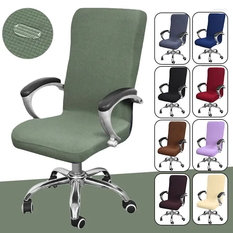 Cubiertas de silla Modern Office Cubierta giratoria Giradora ergonómica Protector Slip -Slip -Tapa a prueba de polvo con decoración del hogar con cremallera