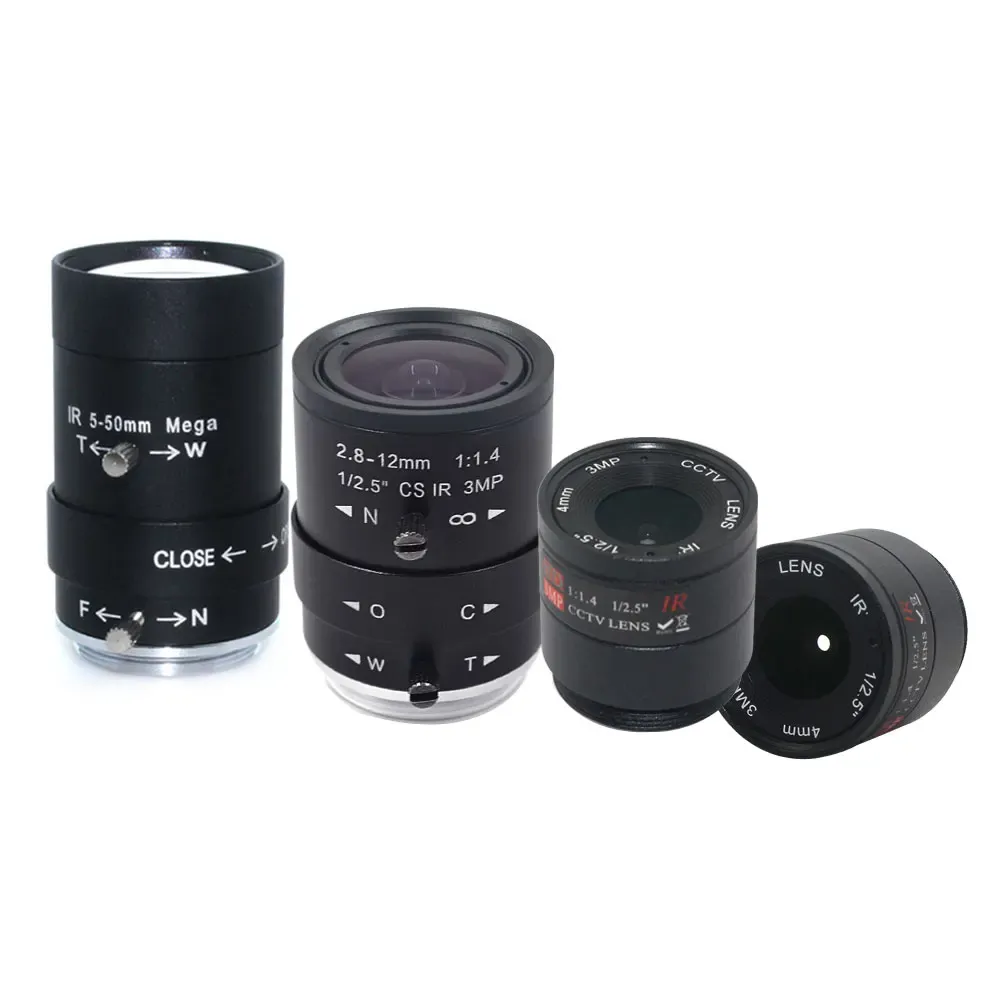 フィルター3MP HD 4mm固定フォーカス550mm 2.812mm Varifocal Zoom Manual Lens 650 IRフィルターCCTVレンズCSマウントセキュリティカメラ用