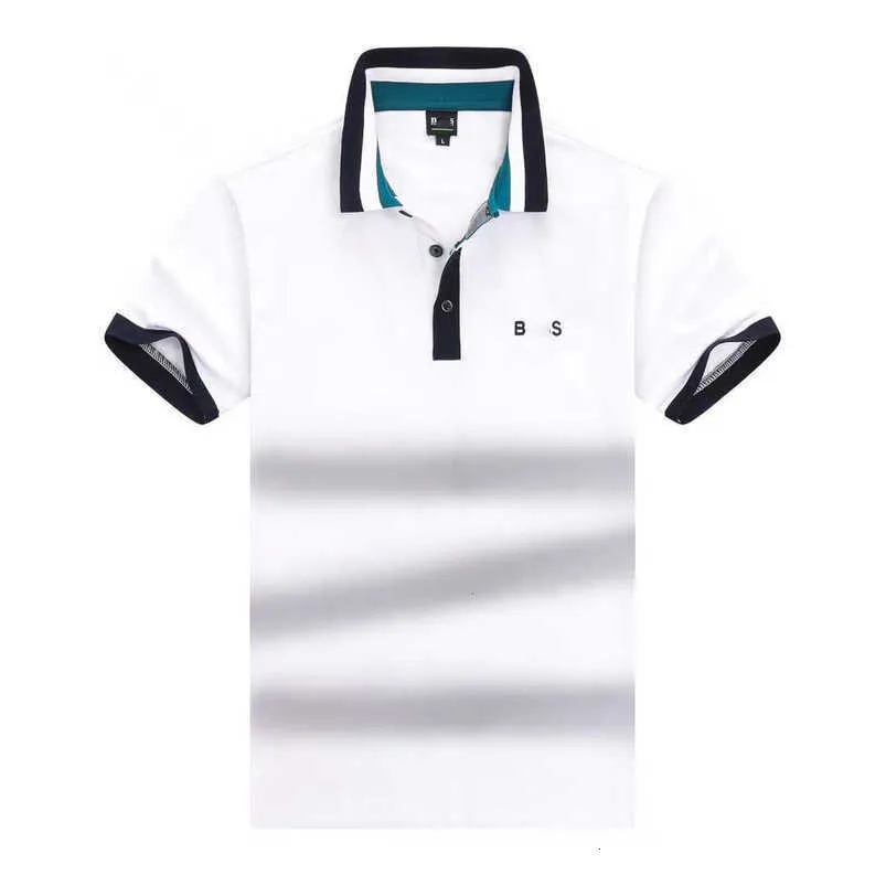 Shirt Designer Polo Mens Polos T-Shirt Bosss Mode Luxus Marke Freiwilligen Business Golf T-Shirt Pure Baumwolle atmungsaktive kurze Ärmeln T-Shirts 2024 Sommer Top KS02