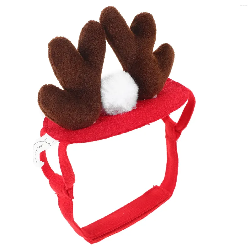 Ropa para perros Suministros para mascotas de la cabeza de cabeza de sombrero Tocado de la navidad Ligera de cabello Ligero de Navidad