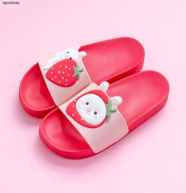 Women Rabbit Summer Bear Slippers Cartoon Fruits Slides Strawberry Banana Panda Home Tisters Sandaler Women Shoes Flip Flops Y20048328661