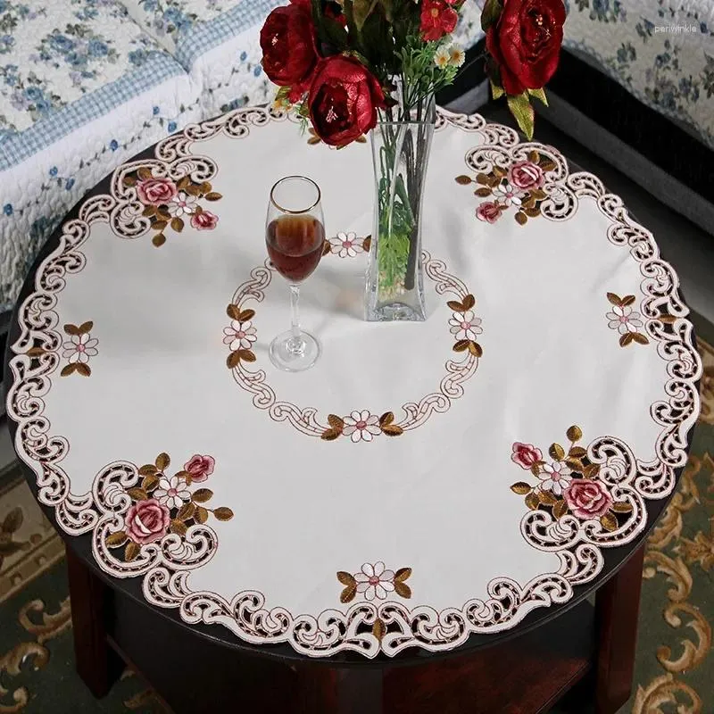 Table Cloth Tablecloth Embroidery Flower Dining Room Tea Covers Christmas Home Page