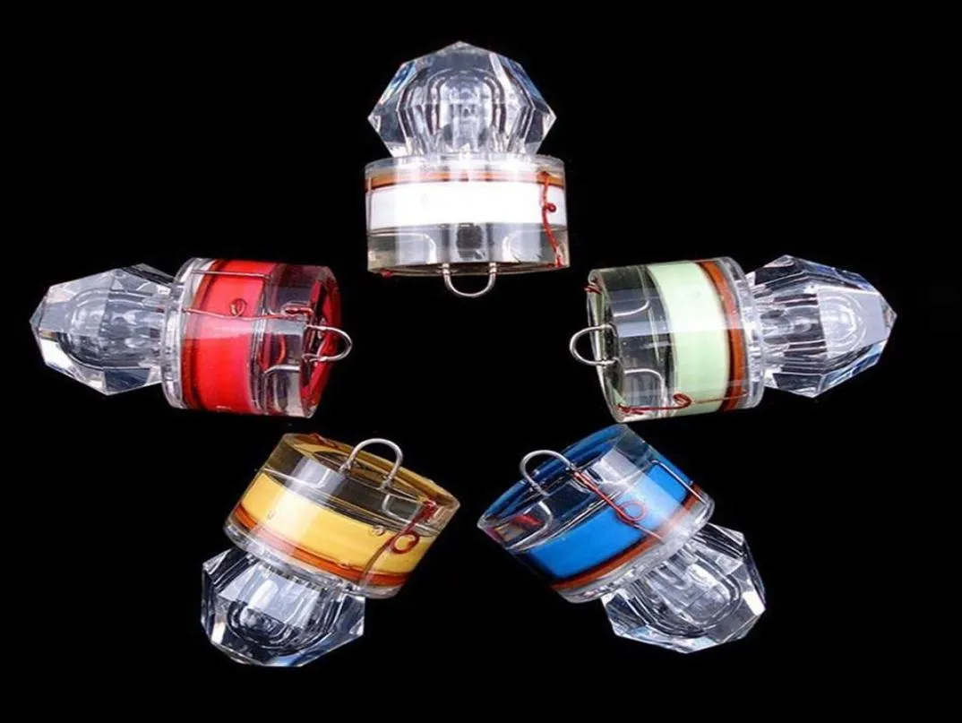 Pesca di diamanti a LED di epacket Luce lampeggiante goccia profonda a bait acrilico subacqueo strobo strobine 5 colori per scelta 308j235t4107744