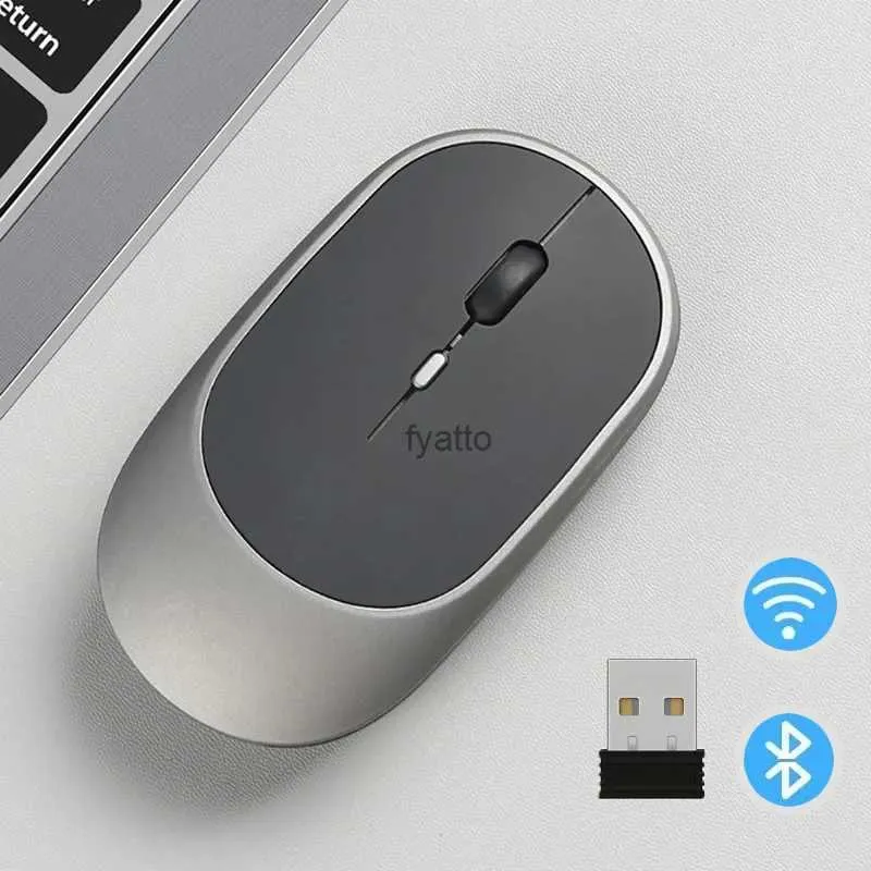 Mice Wireless charging mouse gaming dual-mode Bluetooth compatible 2.4G USB silent for laptop pad tablet Macbook Mause H240407