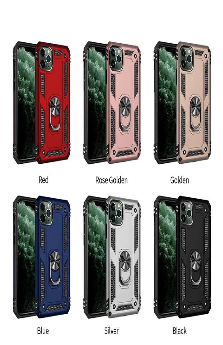 Шокопродажный чехол по телефону Armor для iPhone 14 13 11 12 Mini Pro Max XS XR 8 7 6S Plus с автомобильным кольцевым кронштейном 4760848