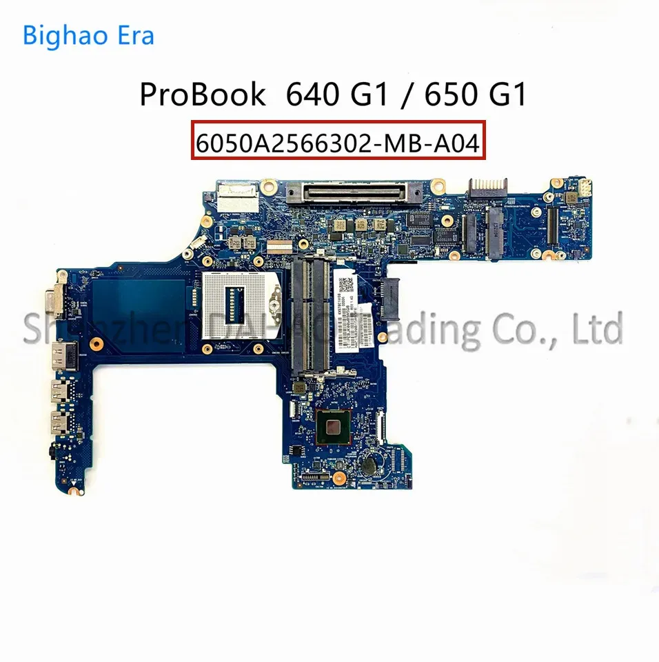 Moderkort för HP Probook 640 G1 650 G1 Laptop Motherboard HM86 Chipset 6050A2566302MBA04 744007001 744016001 744009001 100% FULL TEST