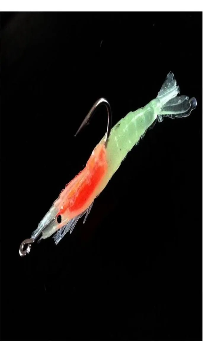 1pcs 4 couleur 6cm 3G crevettes gabillons de pêche à la pêche à la pêche à la pêche à crochet simple Laures soumis doux leurres pesca fi bbyaye yhshop20107915959