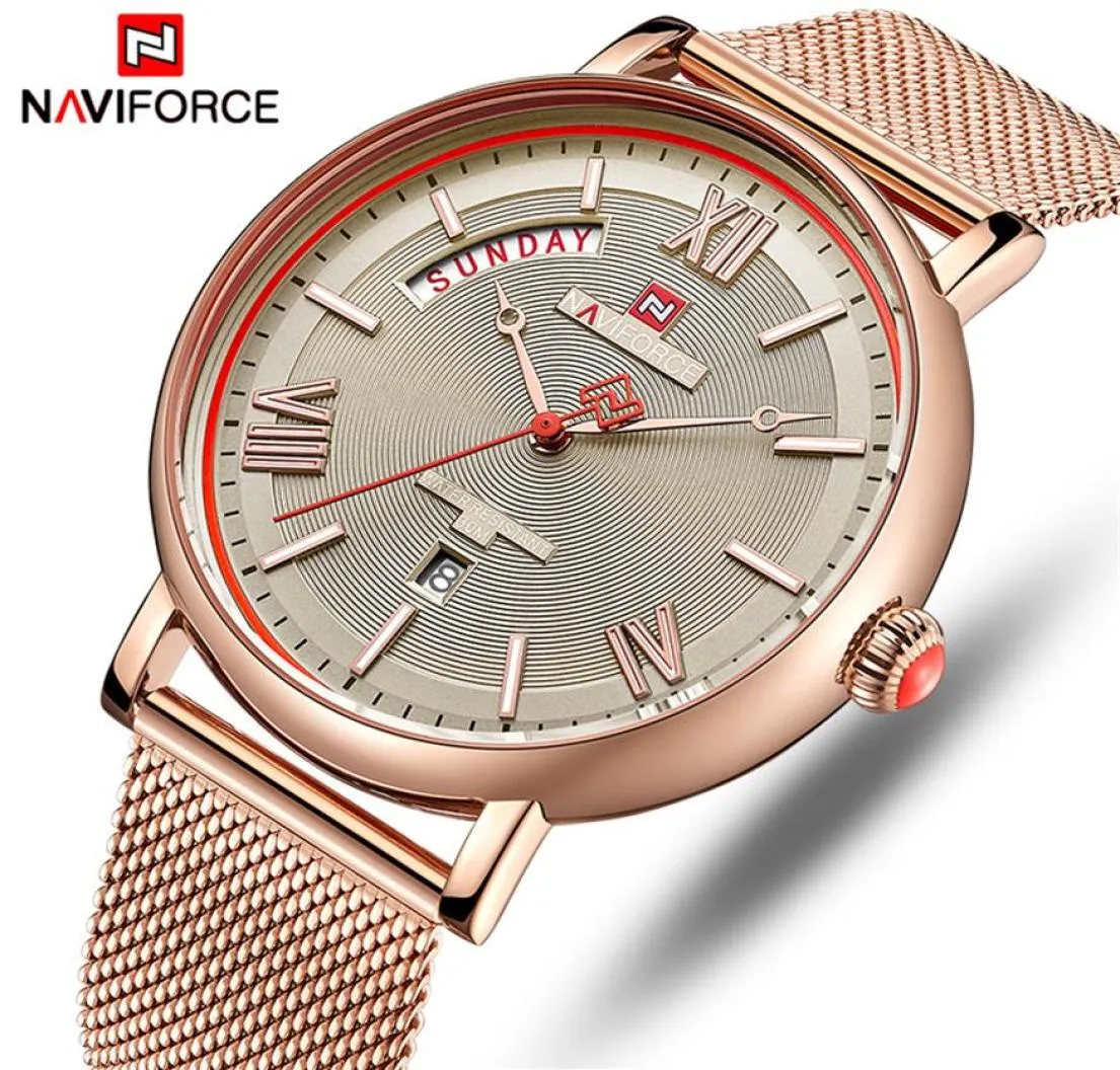 Naviforce Men tittar på Top Luxury Brand Mens Waterproof Quartz Wrist Watches mode casual date manlig klocka relogio masculino332n4056545