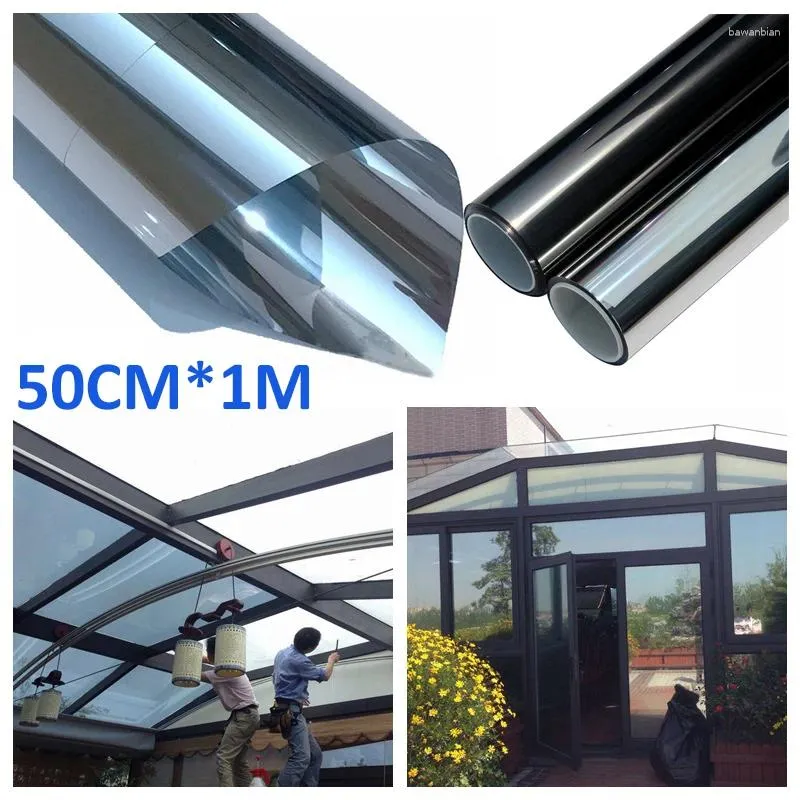 Window Stickers Professional Privacy Film Sun Protection One Way Mirror Glass Sticker Reflective Tint Decor Films Fit For Home Office