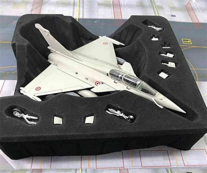 172 Dassault Rafale Plane Fighter Alloy Dispaly Stand Diecast Aircraft Model Commemorate Collection for Friends299D7824314