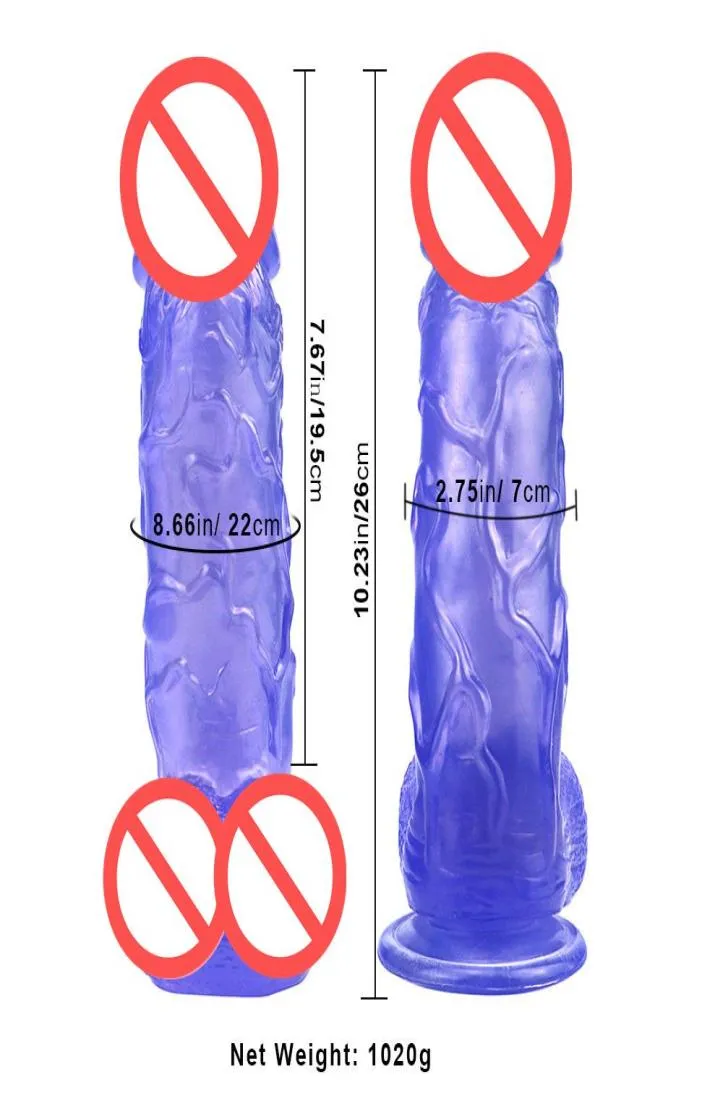 1023 tum stor enorm realistisk dildo artificiell penis kuk händer sex leksaker för kvinnor j17414883430