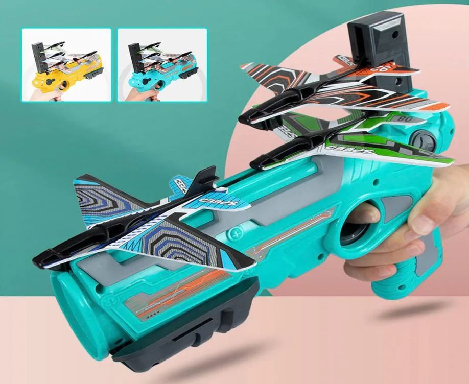 Bubble Catapults Drone Accessoires pour OneClick Ejection Toys Fun Foam Airplane Model Random Color Aircraft Kids Catapult Plane6842734
