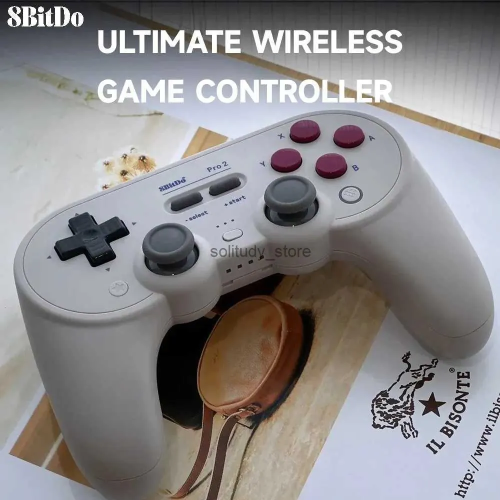 Controladores de jogo Joysticks 8bitdo 2 Pro Bluetooth Board Joystick Controller Adequado para pc macos OLED Android Steam Deck e Fupenzi Pi com caixa de armazenamento Q240407