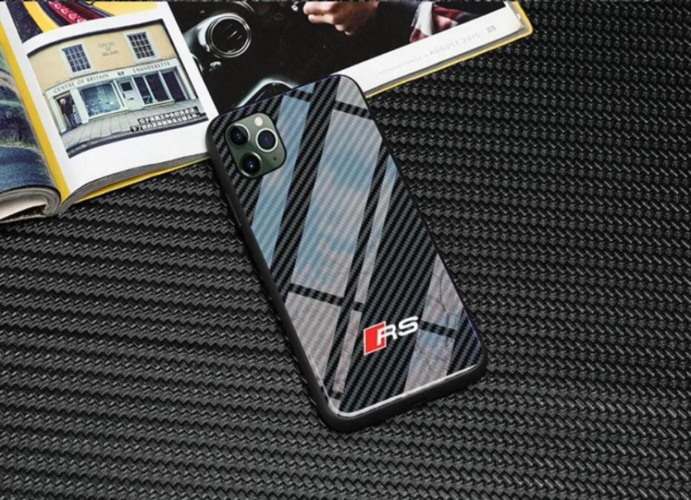 Бесплатная доставка Hot Glass Case Care RS6 Chace Chace для iPhone X XS MAS 6 6S 7 8 Plus SE2 11 Pro Max Samsung Galaxy S8 S9 S10 плюс RS1619803