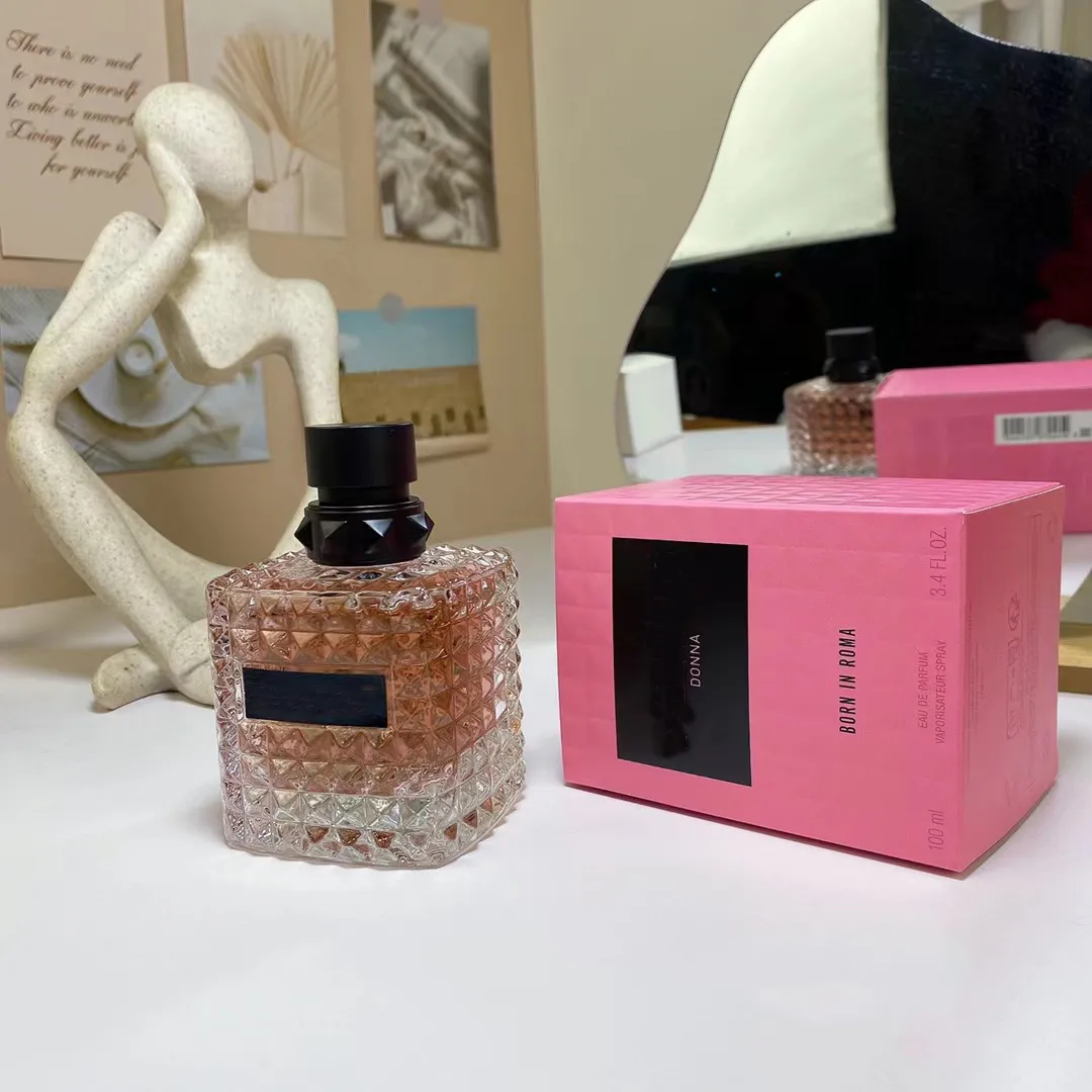 Świeże parfums dla kobiety Zapach Donna urodzony w Roma Edp Eau de parfum spray 100 ml 3.4 fl.OZ Najwyższa jakość Kolonia Kolonia Długotrwałe zapach zapachowy Prezent Szybki statek