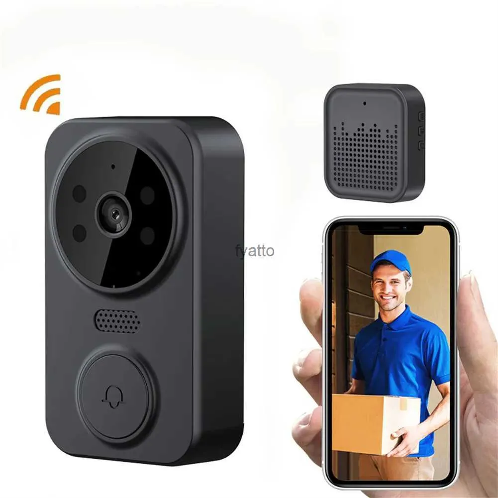 Doorbells Smart Visual Doorbell Dwukierunkowy intercom Nocne Monitorowanie System zabezpieczeń WIFI wideo H240407