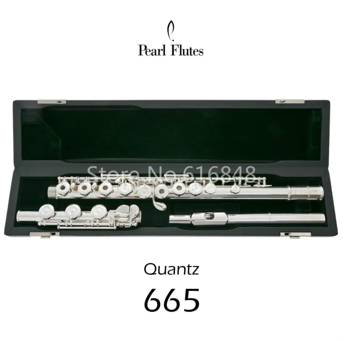 Pearl Quantz PF665 17 tasti a cielo aperto flauto in argento placcata superficie cupronickel fluto c tune e tasto flauto strumento musicale con ca2085130