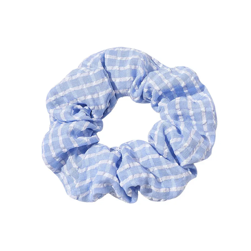 Headband Hair Accessories New Ponytail Hair Tie Rope Girl Women Soft Cloth Stretch Elastic Hair Bands Ring Plaid Elegant Scrunchies Hea