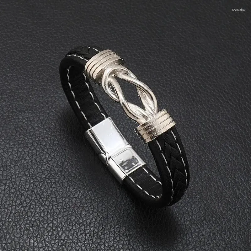 Bangle Vintage Leather Bracelet Men нерегулярные поля