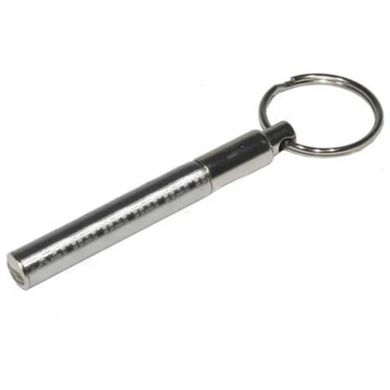 Couches de clés Lonyards portables en acier inoxydable fonction télescopique circulaire palet de métal Pression de clés réducteur outil de clé de trèfle Q240403