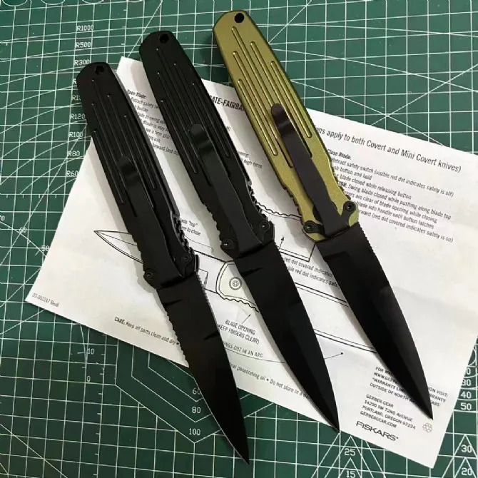 Специальное предложение A6721 Автосиатический нож S30V Black Oxide Blade CNC Авиационная алюминиевая ручка на открытом воздухе походы на рыбалку EDC Pocket Knivival