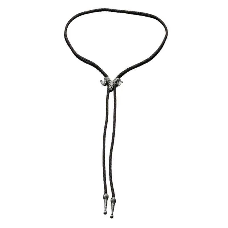 Bolo Ties Tie Punk Shirts Chain Lucky Knot Colliers Colliers Longs Neckes Pendant Y1UA 240407