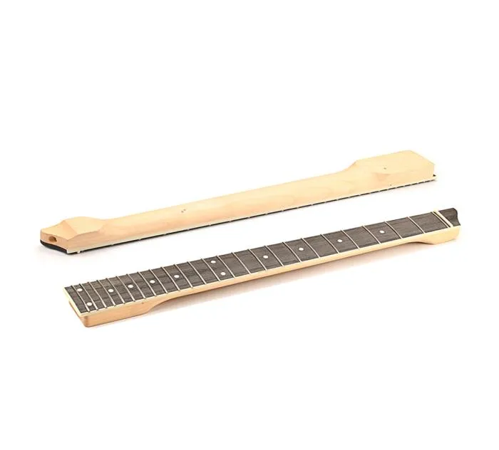 Ahaple 25 Bund Headless Electric Bass Neck Rosenholz Fretboad Verstellbar mit Truss Rod2235496