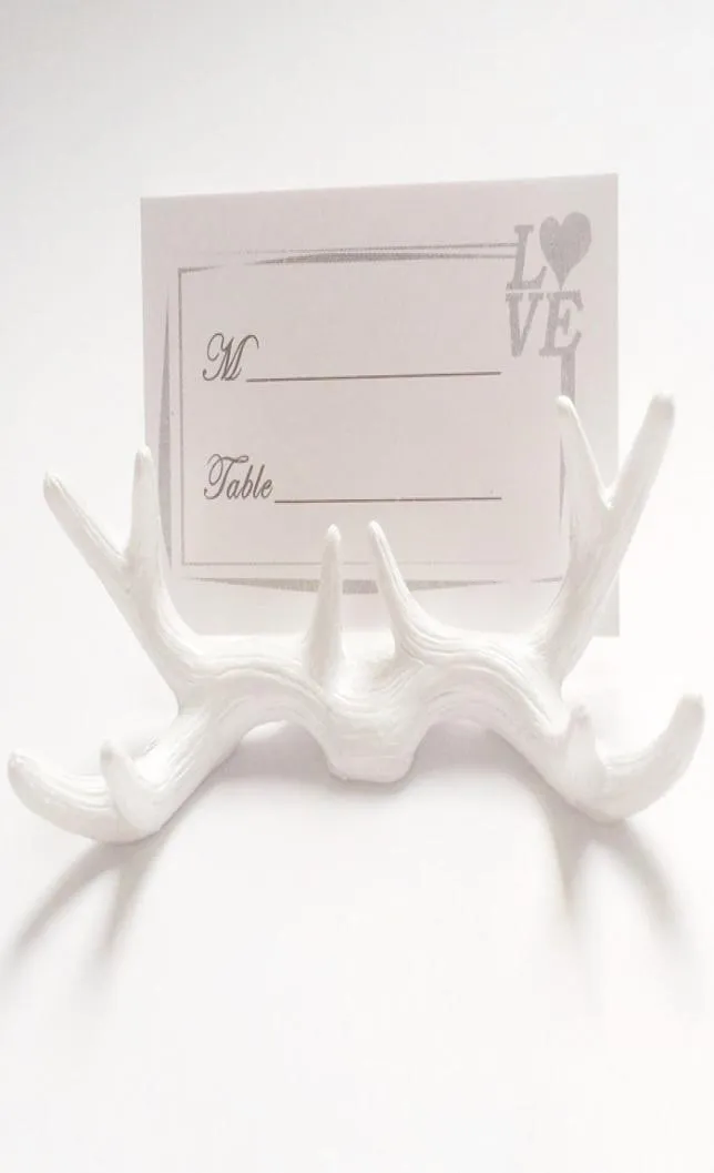 Antler Place -kaarthouder Tabelnummer Kaart PO -houder voor bruiloftsfeestdecoratie4458950