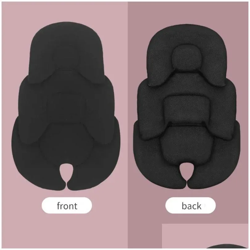 Stroller Parts Accessories Simple Solid Color Born Baby Seat Cushion Pushchair Mat Safety Protection Pad Car Mattress Infant Drop Deli Otblx