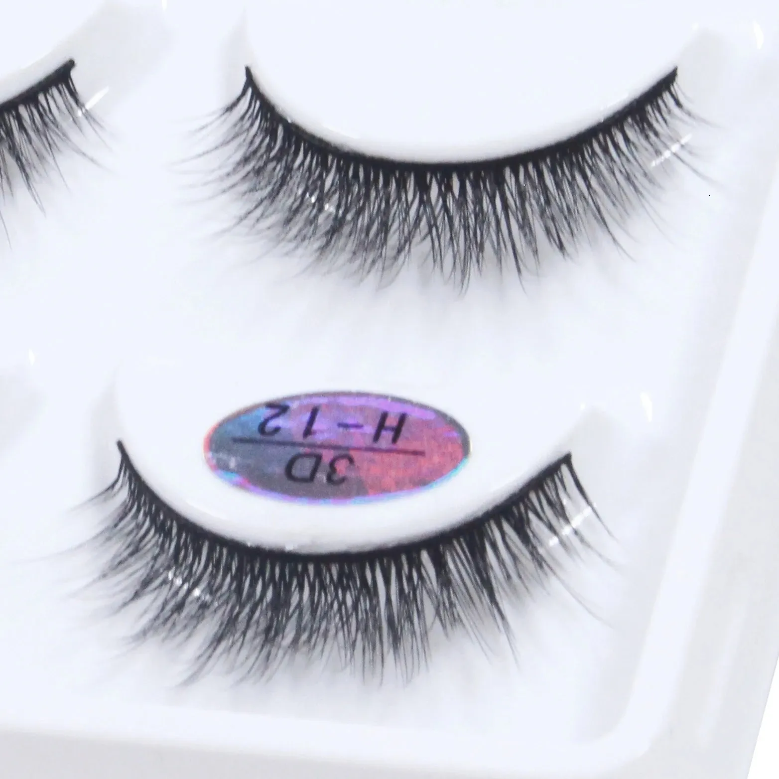 4 grossist- och detaljhandelsögonfransförlängningar Enskilda fransar 5pairs/datorer Fake Lashes Makeup Products H12 240407