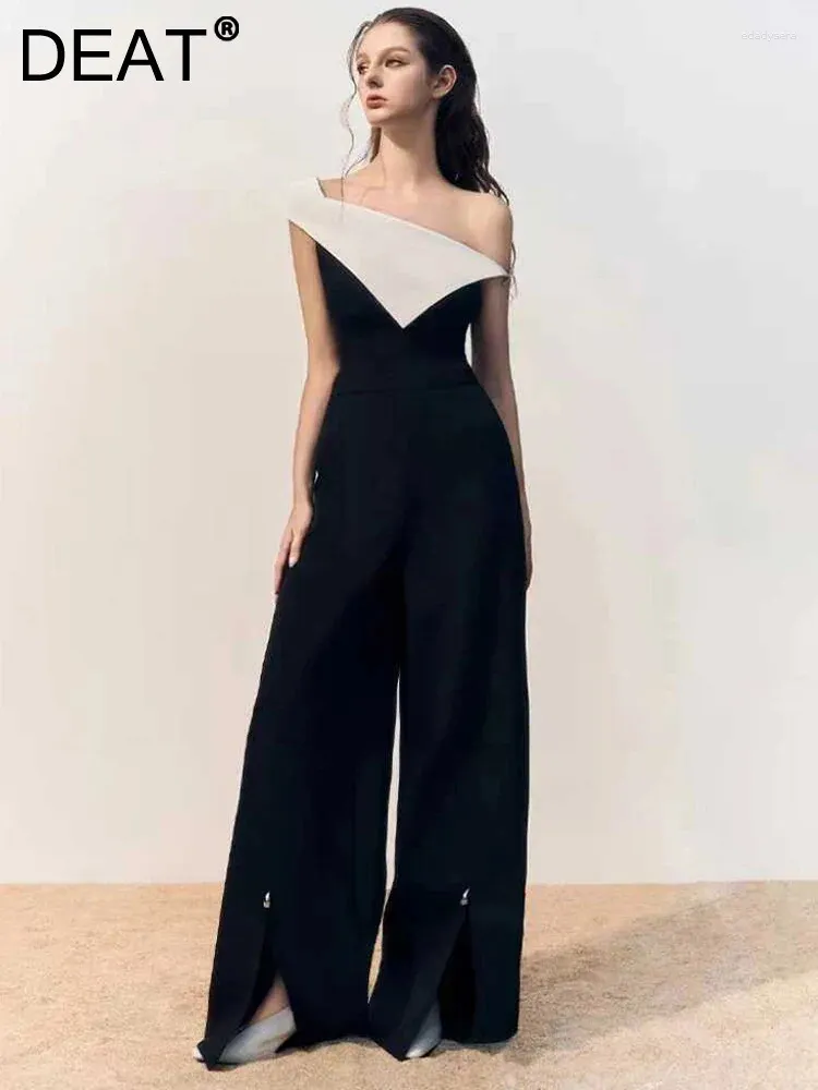 Elegant Black Square Neck Jumpsuit