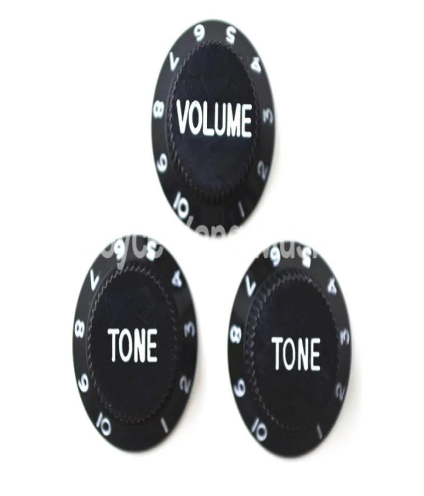 Black 1 Volume2 Tone Electric Guitar Control Knobs For Fender Strat Electric Guitar helhet 8094723