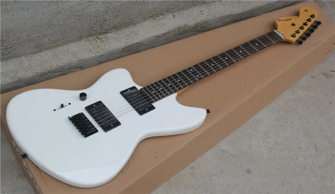 Jazz Usta Jim Root Electric Gitar İmza Stili Mat Siyah Beyaz Sol El Özel3274913