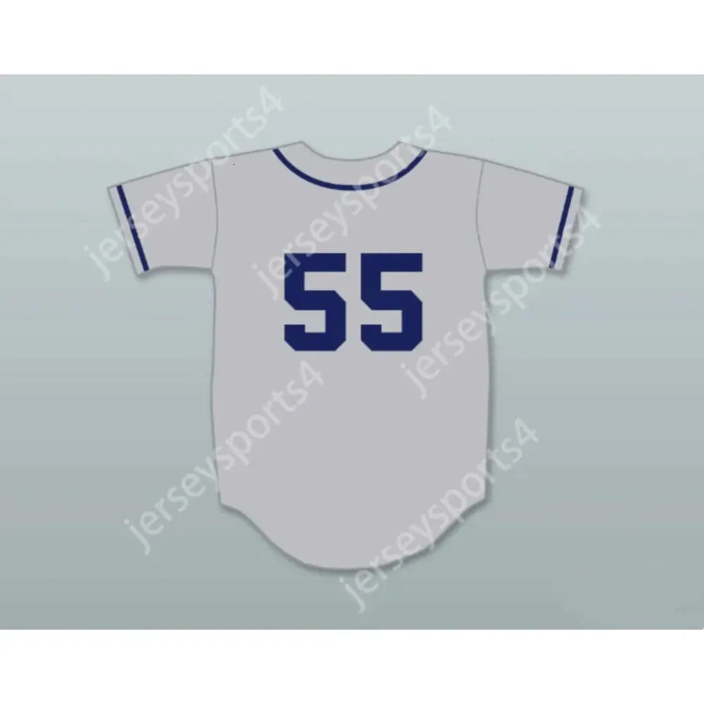 GDSir White 55 Danny McBride Kenny Powers Seattle Baseball Jersey Eastbound Ed