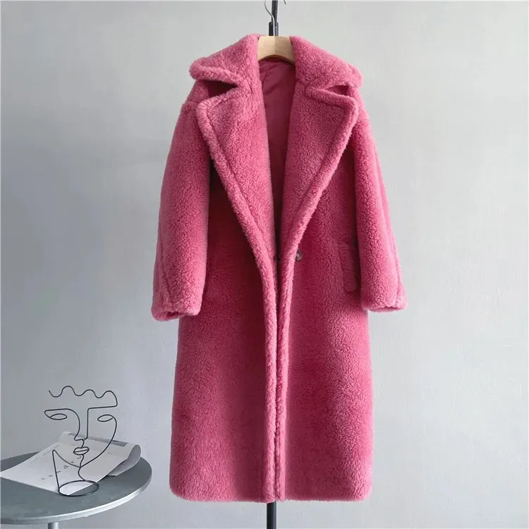 Winter Jacket Womens Long Coat Wool Womens Fabric From Zhong02