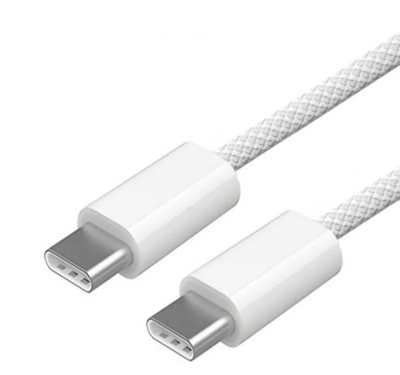 Nuovo cavo di ricarica rapido USB-C-to USB-C PD 60W Type-C intrecciato per telefono 15 Nylon PD60W Cavo originale