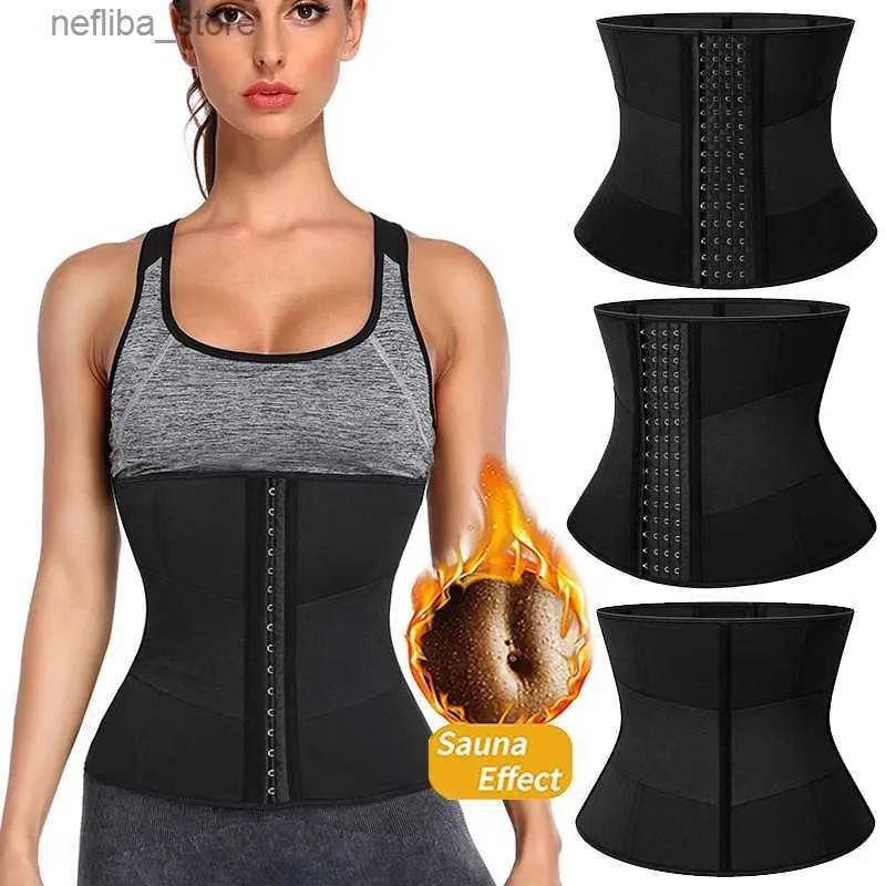 Cortada de barriga da cintura Mulheres Shaper Cintura Corsetsets Sauna Sweat Slimming Belt Workout Tomme Control Cincher Chanchers Perda de peso Shapewear Girdle L2447