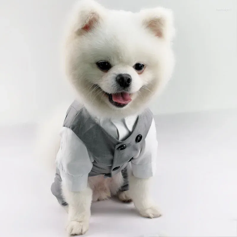 Dog Apparel Pet Shirt Trousers Suit Four-legged Coat Wedding Clothes Cat Boutique