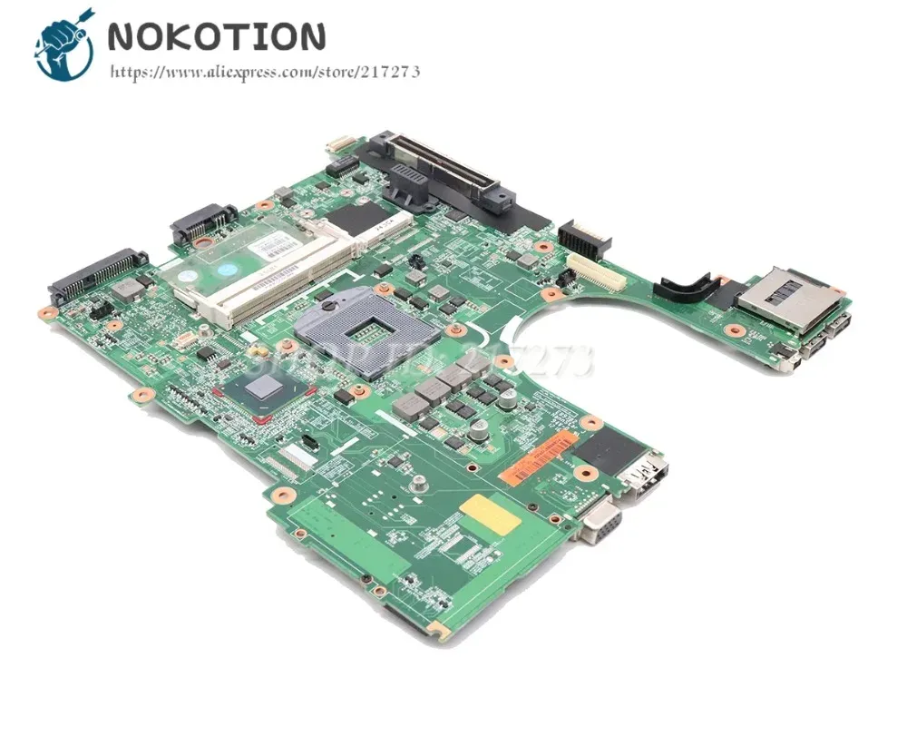 Moederbord Nokotion voor HP Probook 6560B 8560p Laptop Motherboard HM65 DDR3 646962001 654129001 Hoofdbord