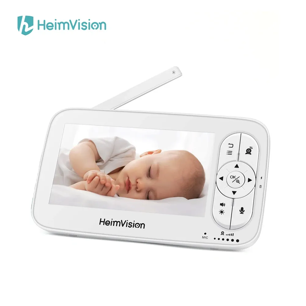 Monitor Heimvision 5,0 pollici Baby Monitor Colore video wireless 720p HD Security Security Night Vision Temperation Motor solo per HM136