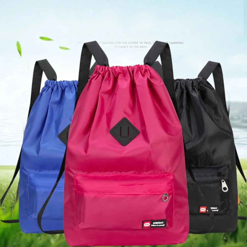 Premium Quality Waterproof Drawstring Backpack: Lightweight Travel Bag ...