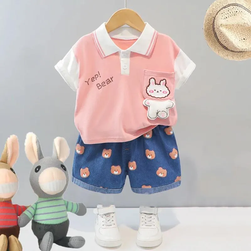 Ensembles de vêtements Toddler Ténits d'été 2024 Baby Girl Vêtements 6 à 9 mois