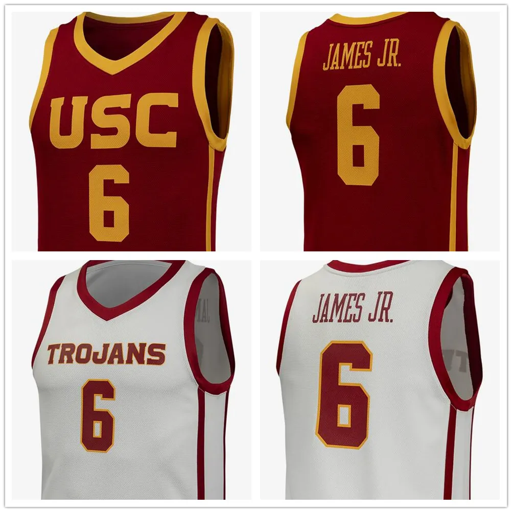 USC NCAA TROJANS BASKBALLIKSEN 6 BRonny James Jr. Men Women Youth College Sports shirts