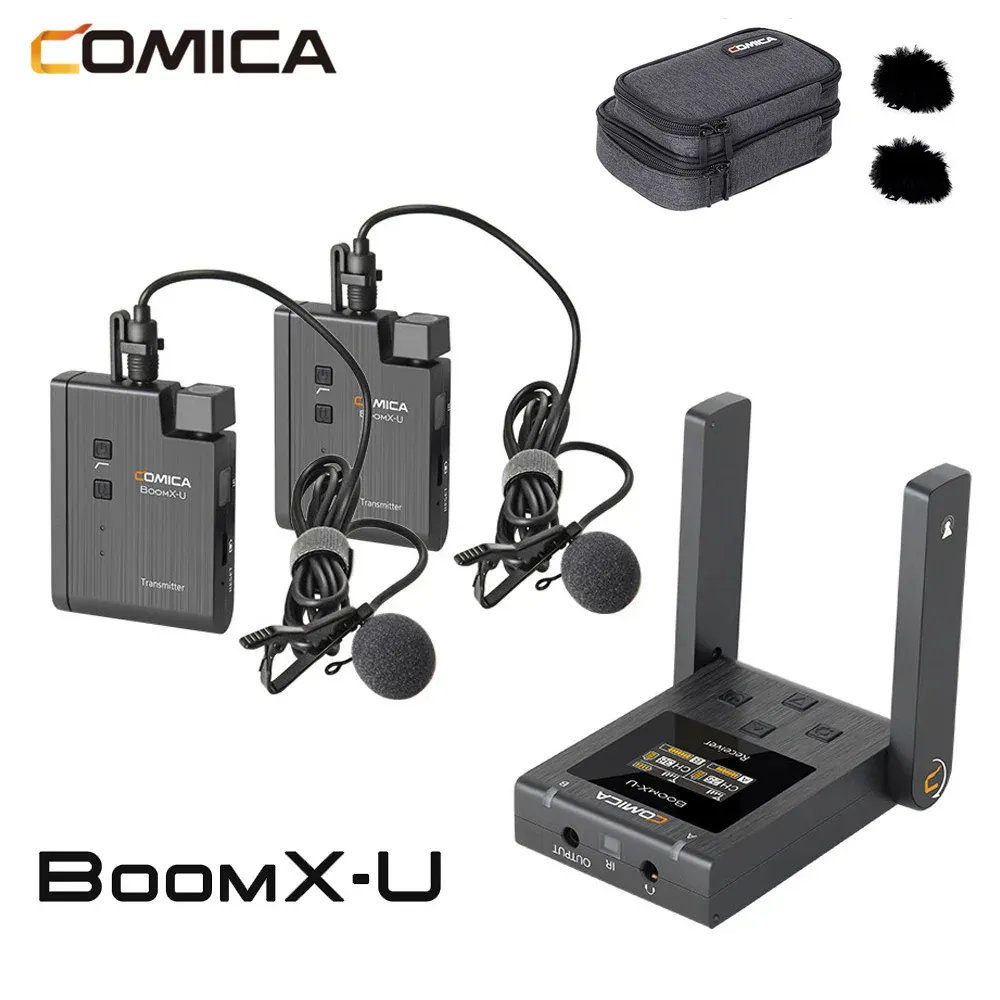 Микрофоны Comica Boomxu Boomx U1 U2 беспроводной микрофон беспроводной микрофон микрофонный микрофонный микрофон