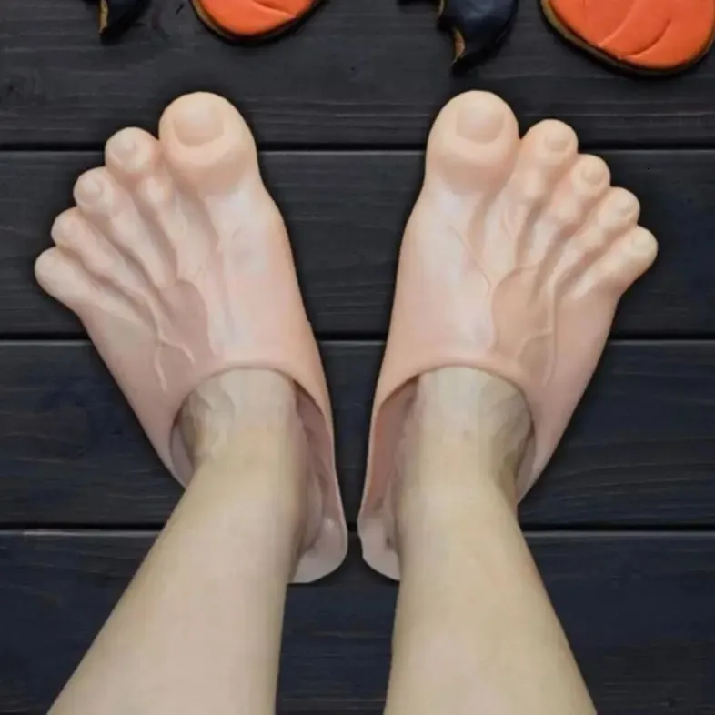 funny Flip Flops Slippers Big Foot Ugly Shoes Cartoon Festival Halloween Decor Tricks Creativity Slippers 241106_vogvips.com